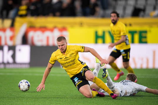 Elfsborgs Per Frick och Häckens Gustav Berggren