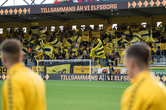 Elfsborgs supportrar vid inmarschen