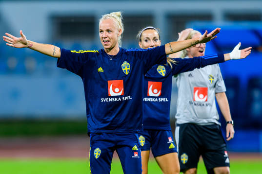 Caroline Seger of the Swedish women's national football team