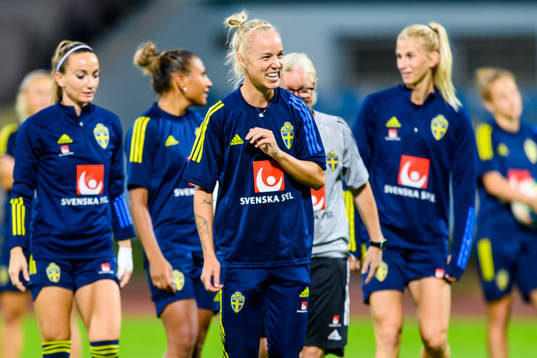 Caroline Seger of the Swedish women's national football team