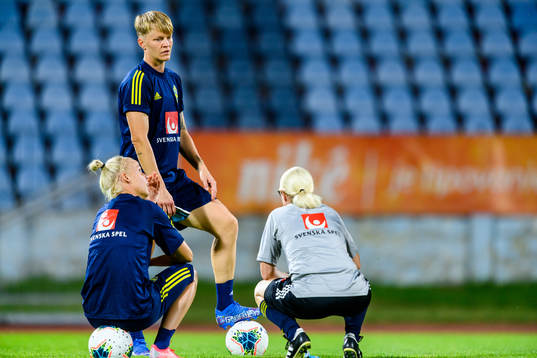 Nilla Fischer of the Swedish women's national football team