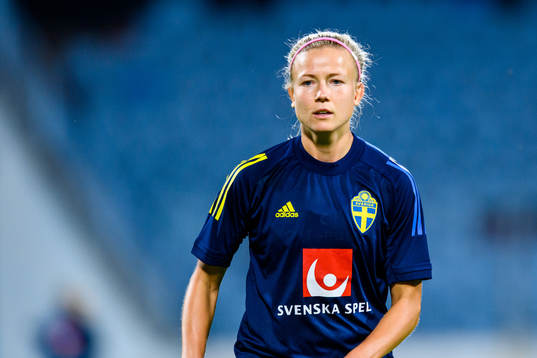 Hanna Glas of the Swedish women's national football team