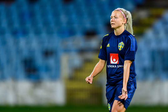 Hanna Glas of the Swedish women's national football team