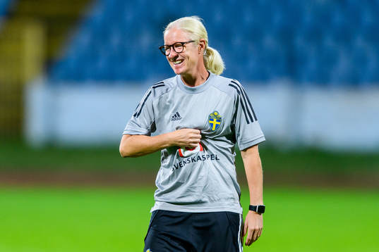 Victoria Sandell, assistant coach of the Swedish women's