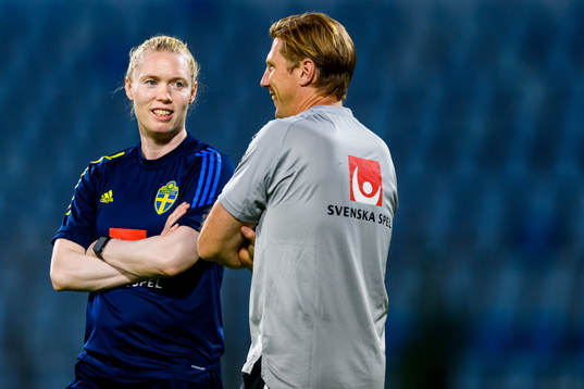Goalkeeper Hedvig Lindahl of the Swedish women's national