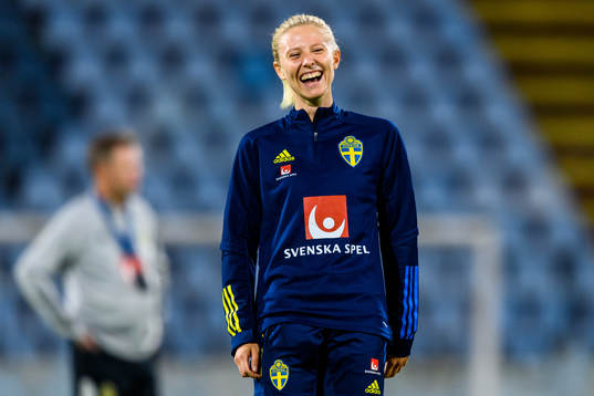 Rebecka Blomqvist of the Swedish women's national football