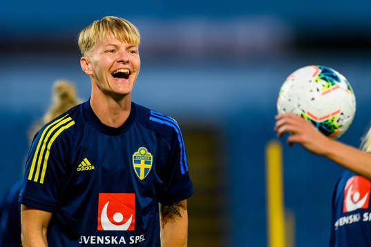 Nilla Fischer of the Swedish women's national football team