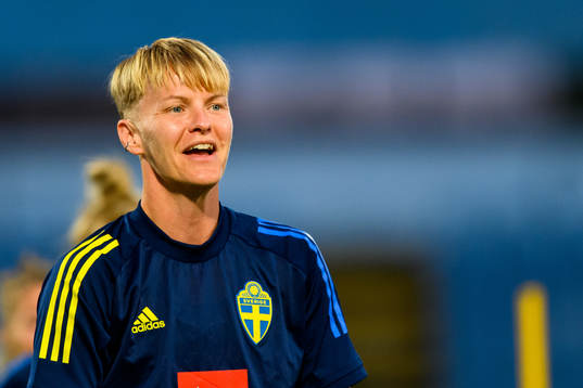 Nilla Fischer of the Swedish women's national football team