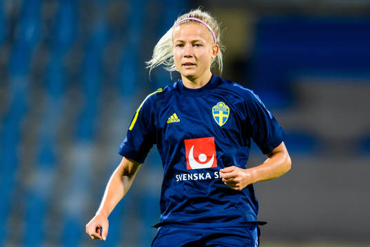 Hanna Glas of the Swedish women's national football team