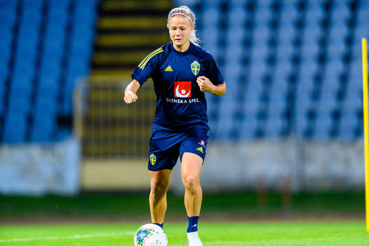 Hanna Glas of the Swedish women's national football team