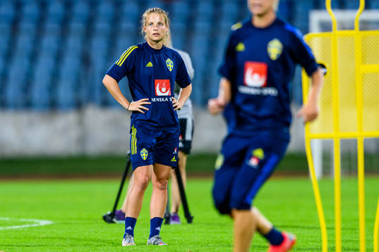 Anna Anvegård of the Swedish women's national football team