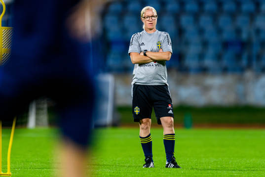 Victoria Sandell, assistant coach of the Swedish women's