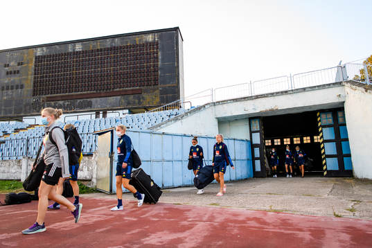 Players of the Swedish women's national football team