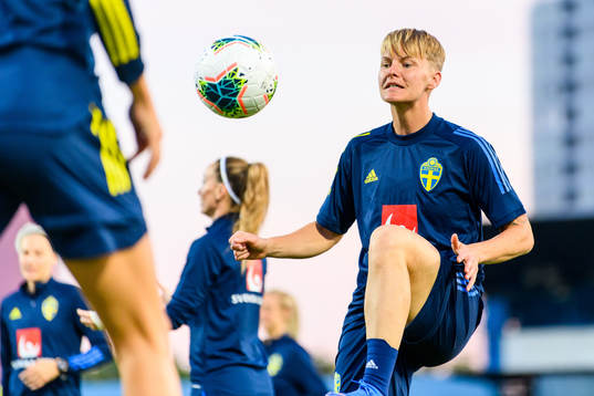 Nilla Fischer of the Swedish women's national football team