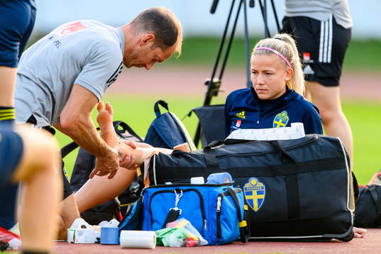 Hanna Glas of the Swedish women's national football team
