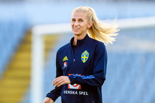 Sofia Jakobsson of the Swedish women's national football