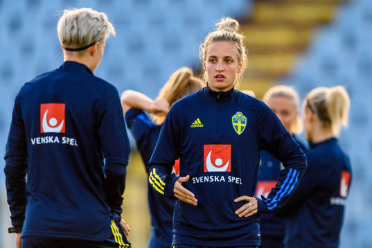 Nathalie Björn of the Swedish women's national football