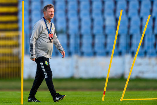 Peter Gerhardsson, head coach of the Swedish women's
