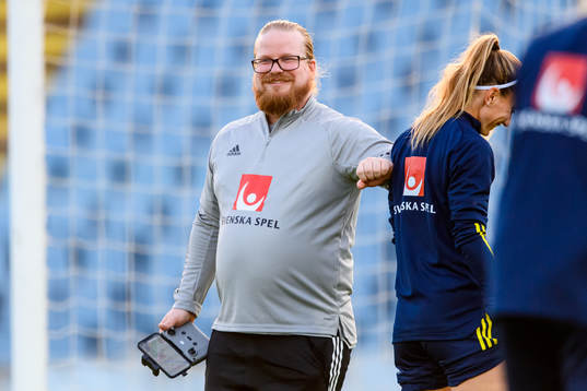 Anders Eriksson, match analyst of the Swedish women's