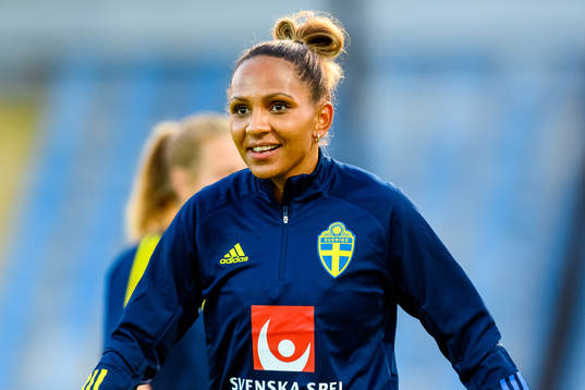 Madelen Janogy of the Swedish women's national football team