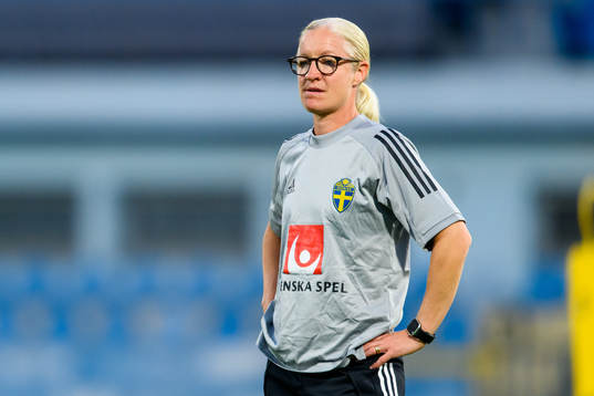 Victoria Sandell, assistant coach of the Swedish women's
