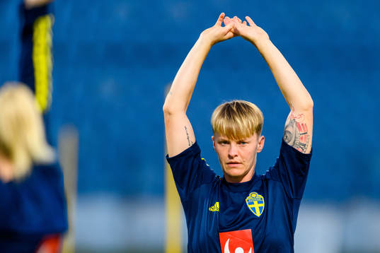Nilla Fischer of the Swedish women's national football team