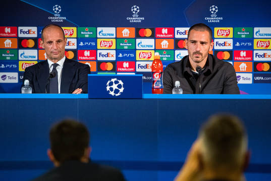 Massimiliano Allegri, head coach and Leonardo Bonucci