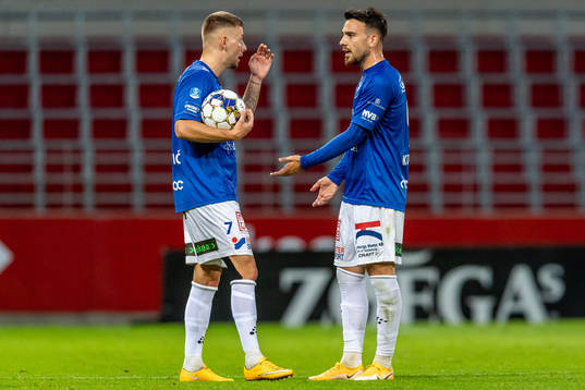 Trelleborgs Petar Petrovic och Dzenis Kozica