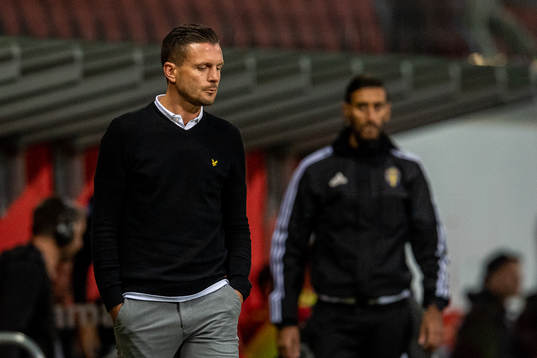 Trelleborgs tränare Kristian Haynes deppar