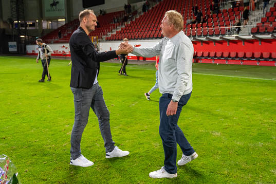Helsingborgs sportchef Andreas Granqvist och tränare