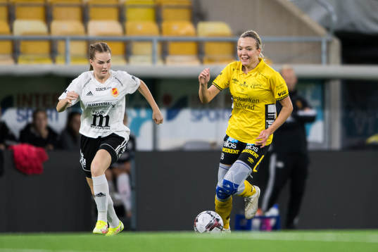 Elfsborgs Maja Wrångemyr och Skoftebyns Ebba Antic