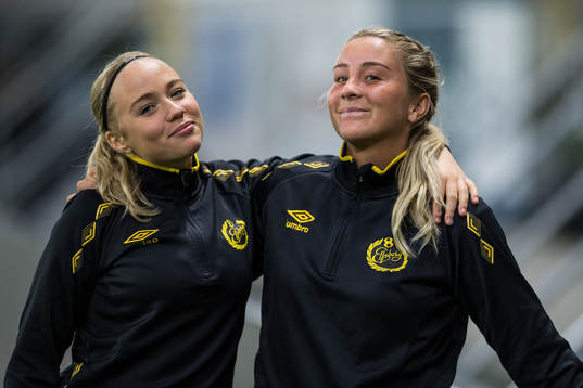 Elfsborgs Evelina Brink och Ebba Johansson