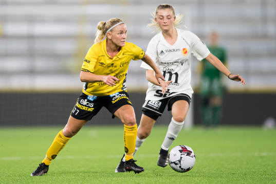 Elfsborgs Sara Jardving och Skoftebyns Maja Eriksson