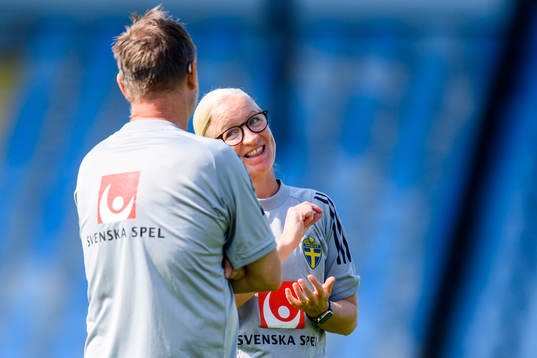 Victoria Sandell, assistant coach of the Swedish women's