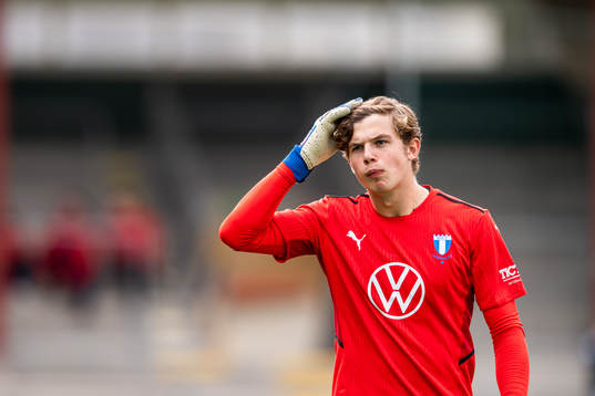 Goalkeeper Melker Ellborg of Malmö FF