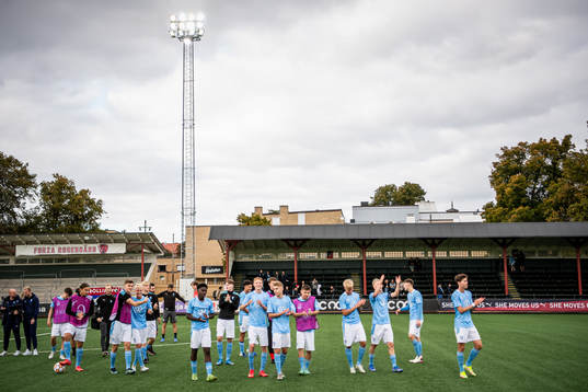 Players of Malmö FF celebrate