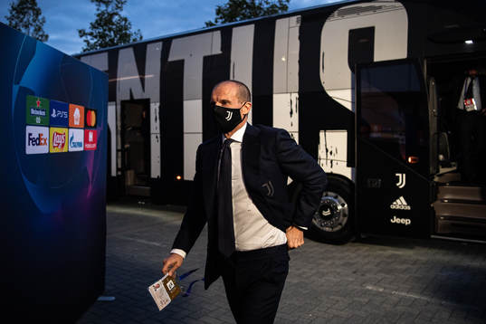 Head coach Massimiliano Allegri of Juventus arrive