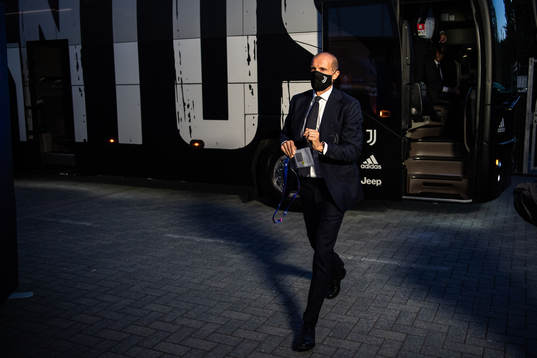 Head coach Massimiliano Allegri of Juventus arrive