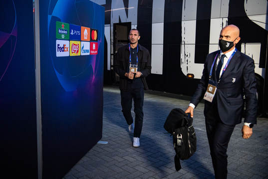 Giorgio Chiellini of Juventus arrive
