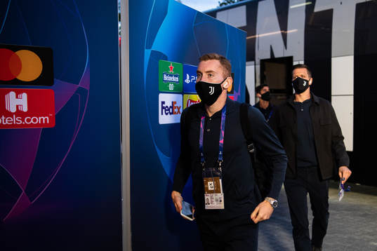 Dejan Kulusevski of Juventus arrive