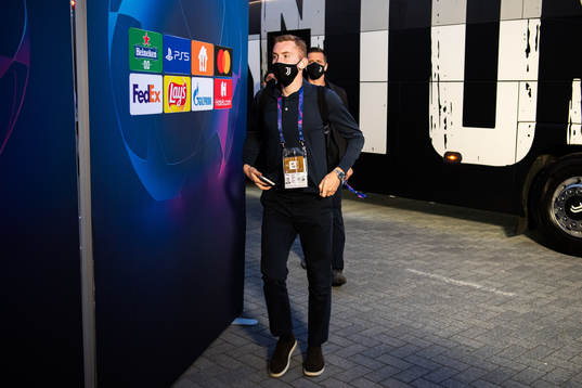 Dejan Kulusevski of Juventus arrive