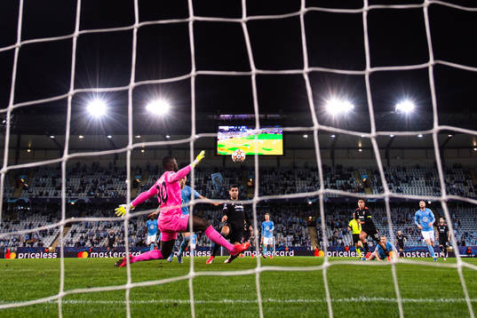 Alvaro Morata of Juventus score the 0-3 goal behind