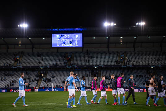 Adi Nalic, Franz Brorsson and Martin Olsson of Malmö FF