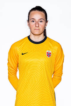 Goalkeeper Rugile Maria Rulyte of the Norwegian women’s