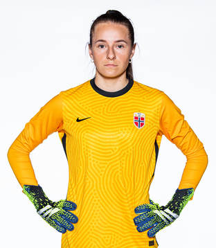 Goalkeeper Rugile Maria Rulyte of the Norwegian women’s
