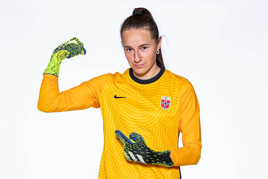 Goalkeeper Rugile Maria Rulyte of the Norwegian women’s