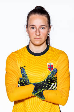 Goalkeeper Rugile Maria Rulyte of the Norwegian women’s