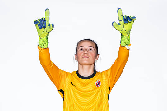 Goalkeeper Rugile Maria Rulyte of the Norwegian women’s