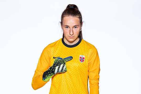 Goalkeeper Rugile Maria Rulyte of the Norwegian women’s