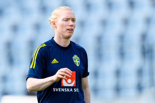 Goalkeeper Hedvig Lindahl of the Swedish women's national